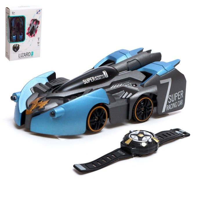 Машинка антигравитационная Wall Racer, радиоуправление, ездит по стенам ...
