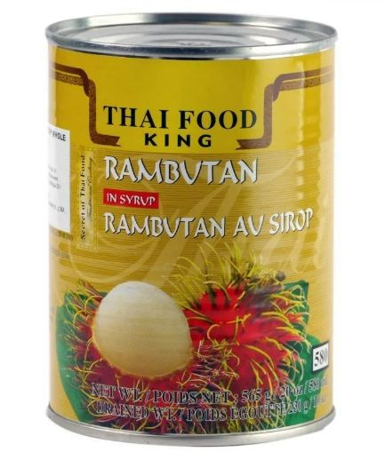 Рамбутан консервированный в сиропе Thai Food King, 565 г, Тайланд  #1
