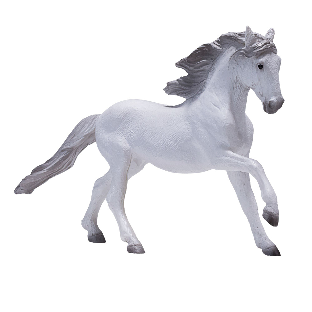 Фигурка-игрушка Лузитанская лошадь, белая, AMF1002, KONIK #1