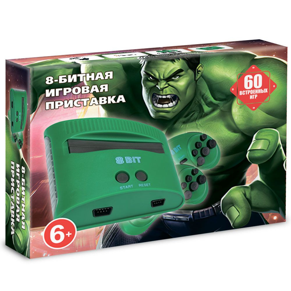 Игровая Приставка 8-bit Hukl + 60 игр - купить с доставкой по выгодным  ценам в интернет-магазине OZON (706389463)