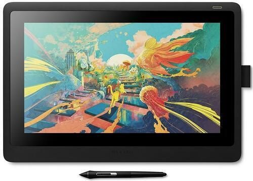 Графический монитор Wacom Cintiq 16 (DTK1660K0B) черный - проводной, ввод - сенсорный, рабочая область #1