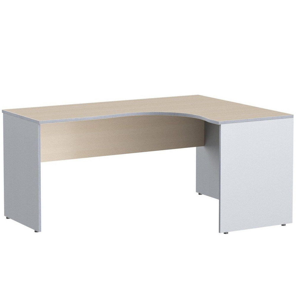 Угловой компьютерный стол SKYLAND IMAGO СА-4 / письменный стол, правый угол, клен/металлик, 160х120(60)х75.5 #1