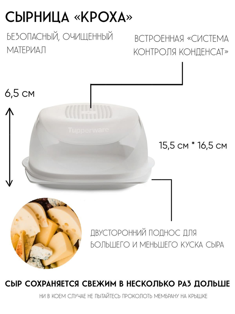 Tupperware Сырница, 16,5 15,5 6,5 #1