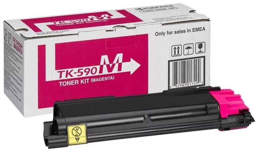 Картридж Kyocera TK-590M - 1T02KVBNL0 тонер картридж Kyocera (1T02KVBNL0) 5000 стр, пурпурный  #1