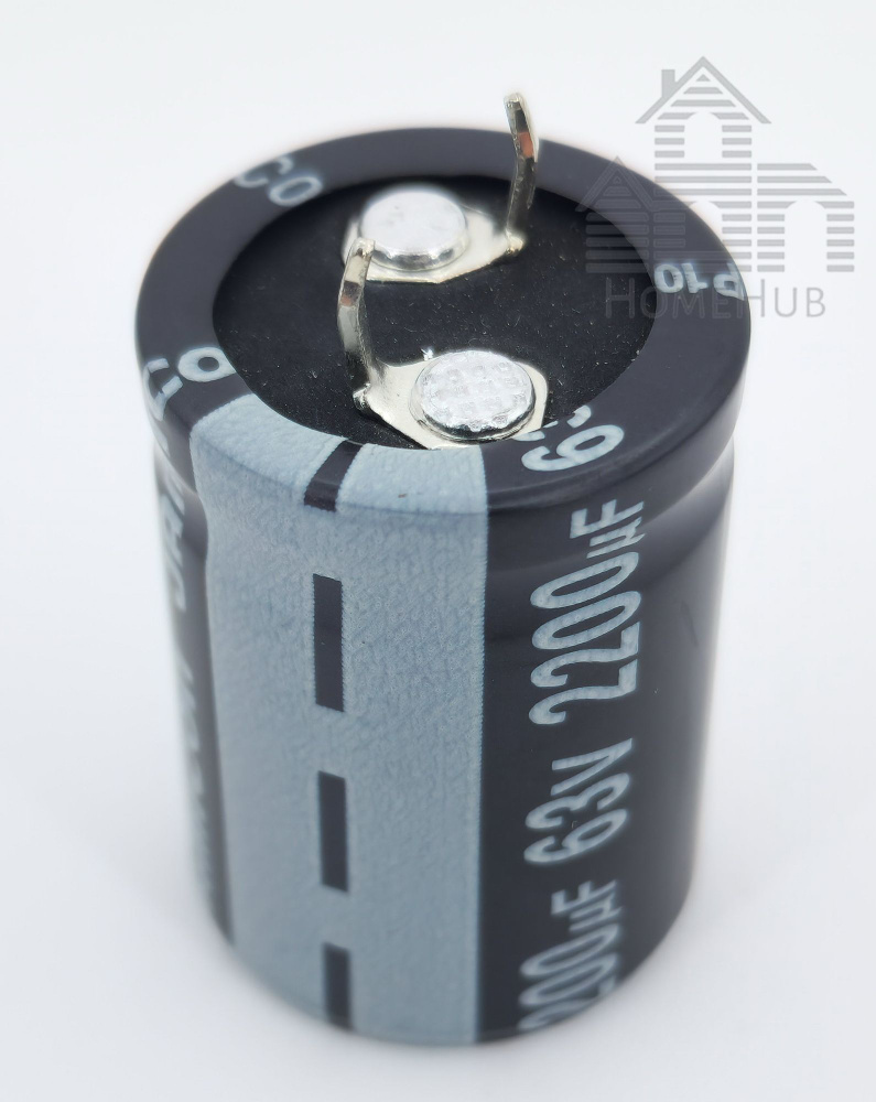 Электролитический конденсатор 2200mf(мкф), 63V, 22x30, 105 градусов ...