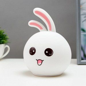 Ночник силиконовый детский, ночной светильник кролик Rabbit Silicone Lamp, для детской, гостиная  #1