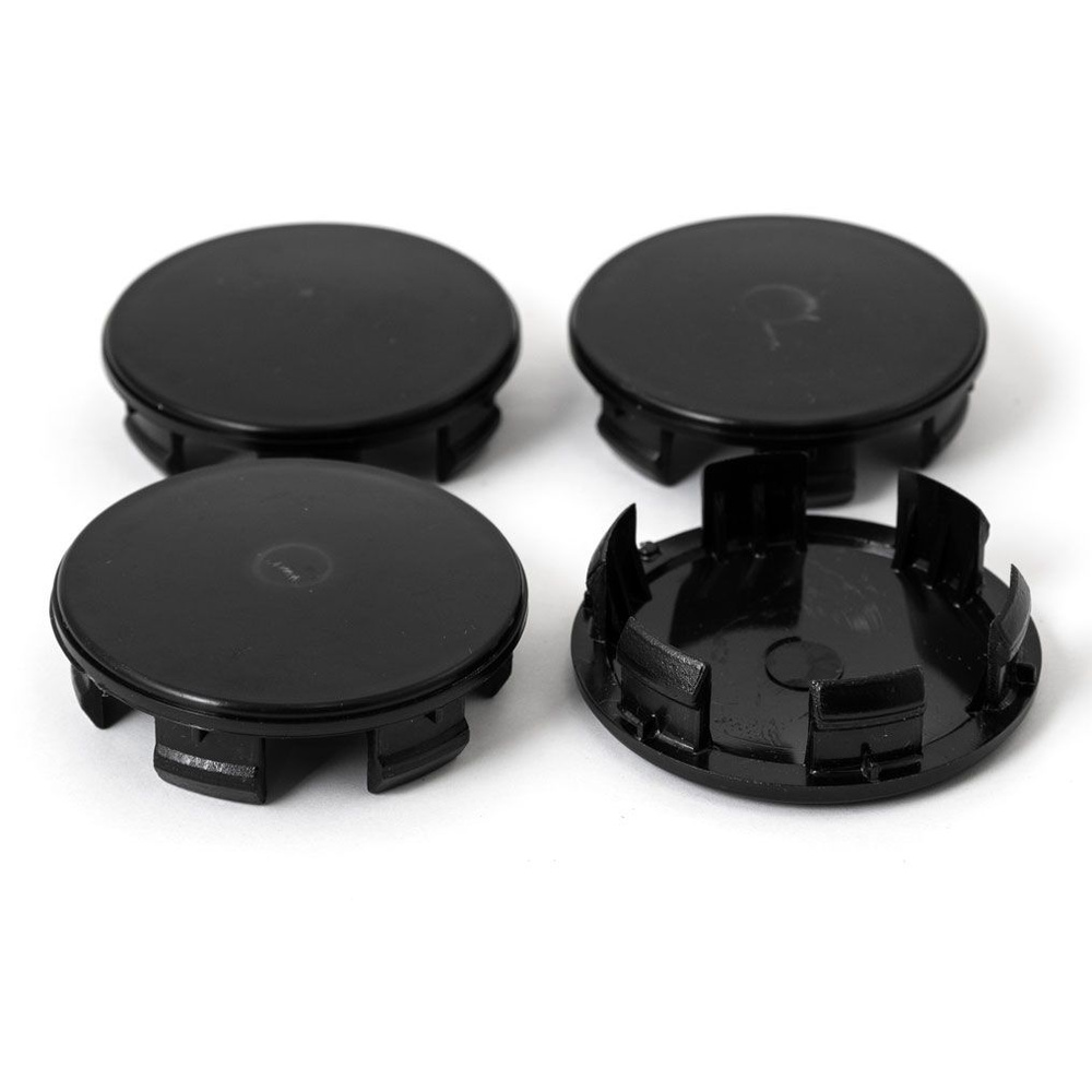 Колпачки на литые диски 60/54/10 мм комплект-4 шт / Заглушки ступицы для дисков TG Raicing и др черные #1