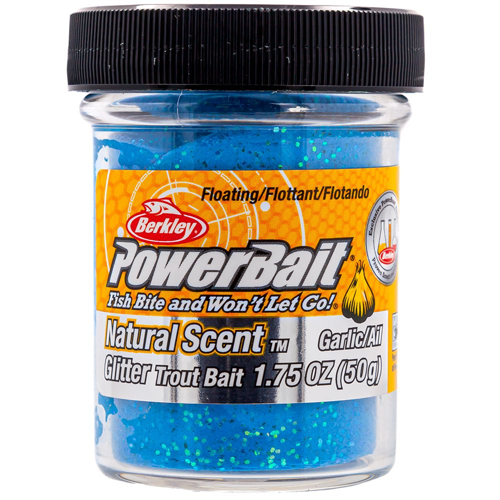 Форелевая паста BERKLEY PowerBait Natural SCENT 50 гр (цв. Pure Neon Blue) / Паста Беркли / Всесезонная #1