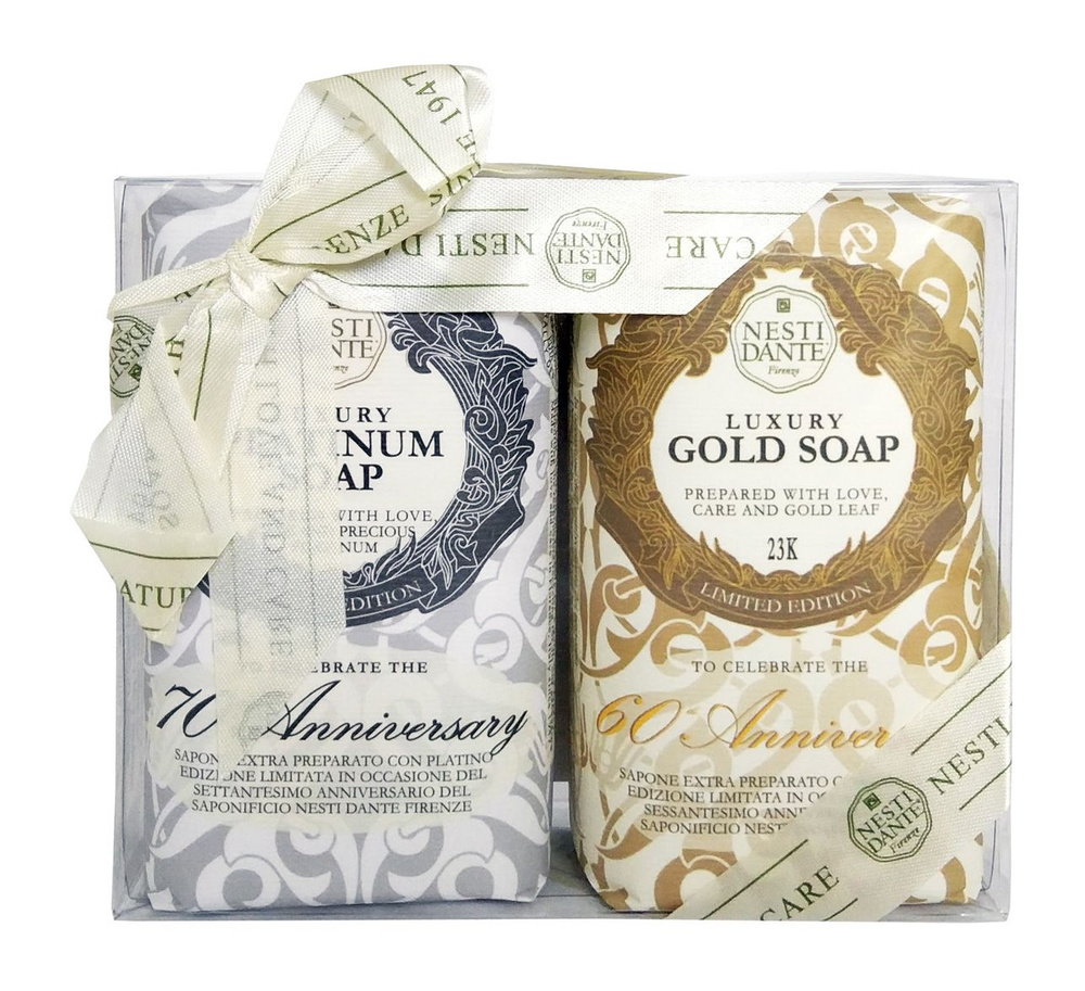Набор мыла Nesti Dante Anniversary Platinum & Gold Soap Set #1