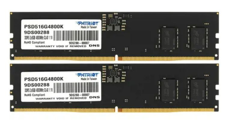 Patriot Memory Оперативная память Signature Line DDR5 4800 МГц 2x8 ГБ (PSD516G4800K)  #1