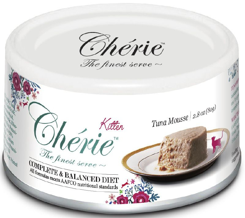 Pettric Cherie Comlete&Balanced Diet влажный корм для котят, мусс из тунца (24шт в уп) 80 гр  #1