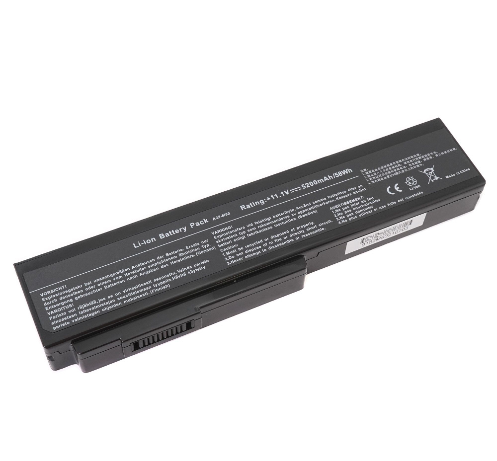 Azerty Аккумулятор для ноутбука ASUS 5200 мАч, (A32-M50, A33-M50, A32-N61, A31-B43, A32-H36, A32-X64, #1