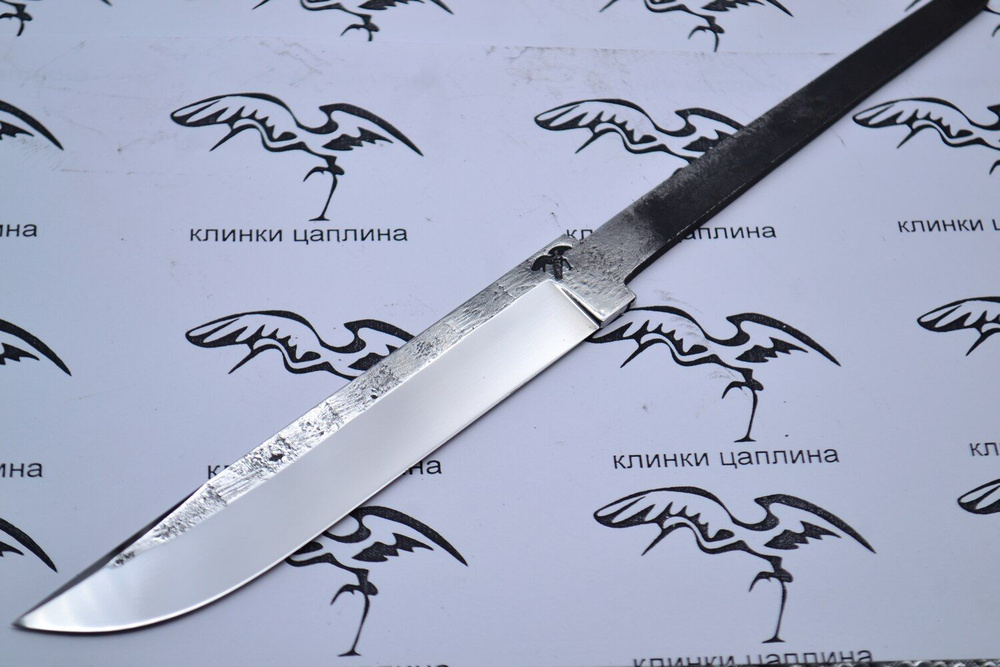 клинок для ножа из кованой стали "Финка с элементами ковки" 95Х18  #1
