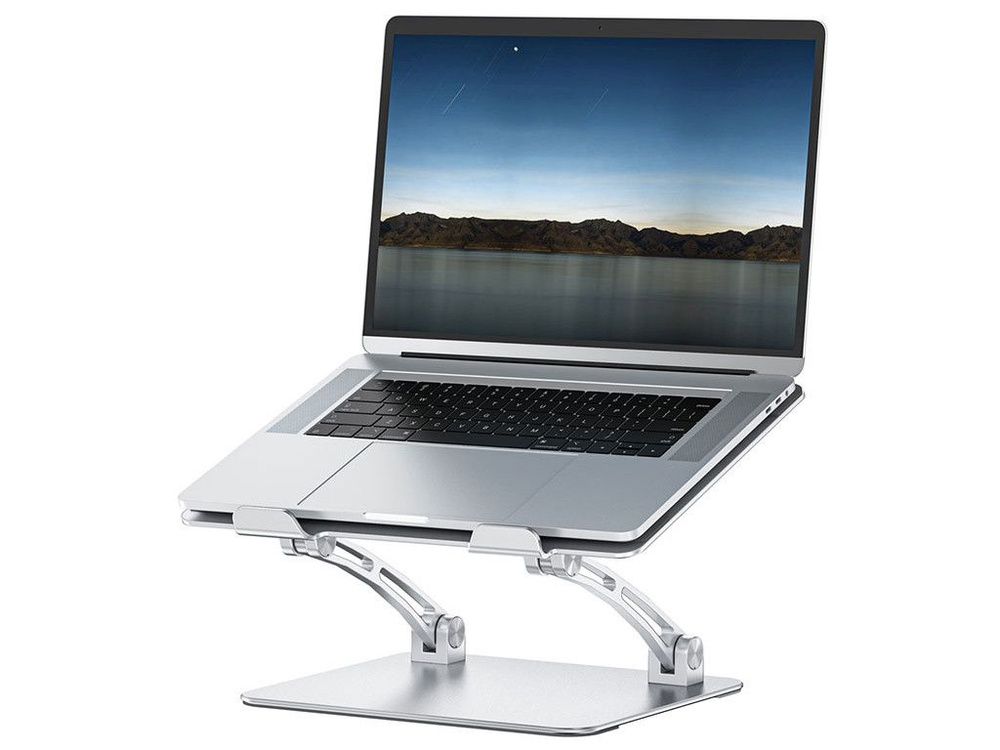 Подставка для ноутбука Wiwu S700 Ergonomic Adjustable Laptop Stand Silver 6973218943466  #1