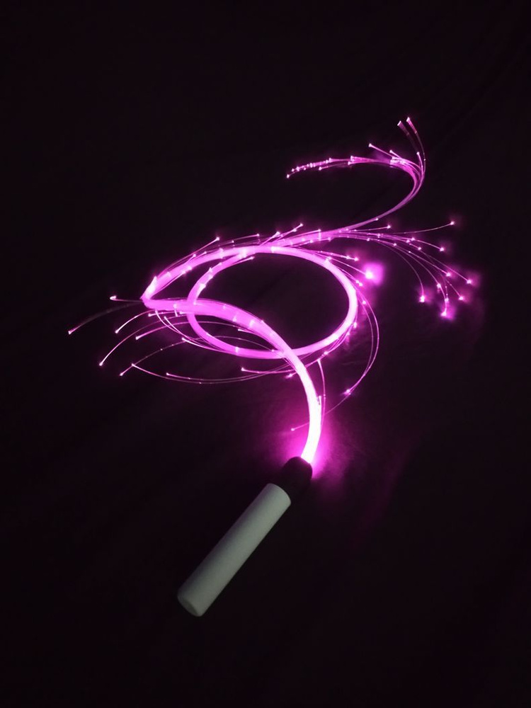 Плетка-хлыст светящаяся для танцев и интерьера (оптоволоконный кнут со светодиодной подсветкой) 1,8м. #1