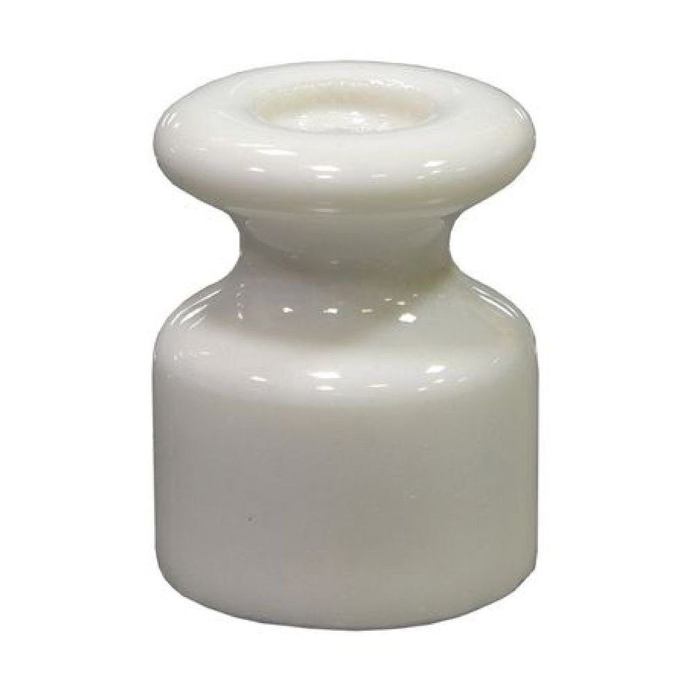 Изолятор для наружного монтажа, керамика, (10шт) цвет белый  #1