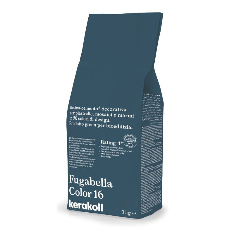 Затирка для плитки полимерцементная Kerakoll Fugabella Color (3кг) 16  #1