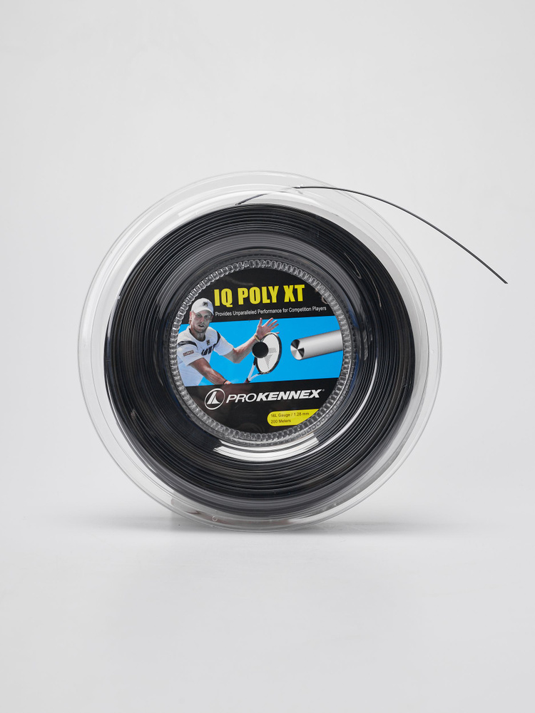 Струна для ракетки  ProKennex IQ POLY XT 16L - 200M Black - 1.28mm/16L #1