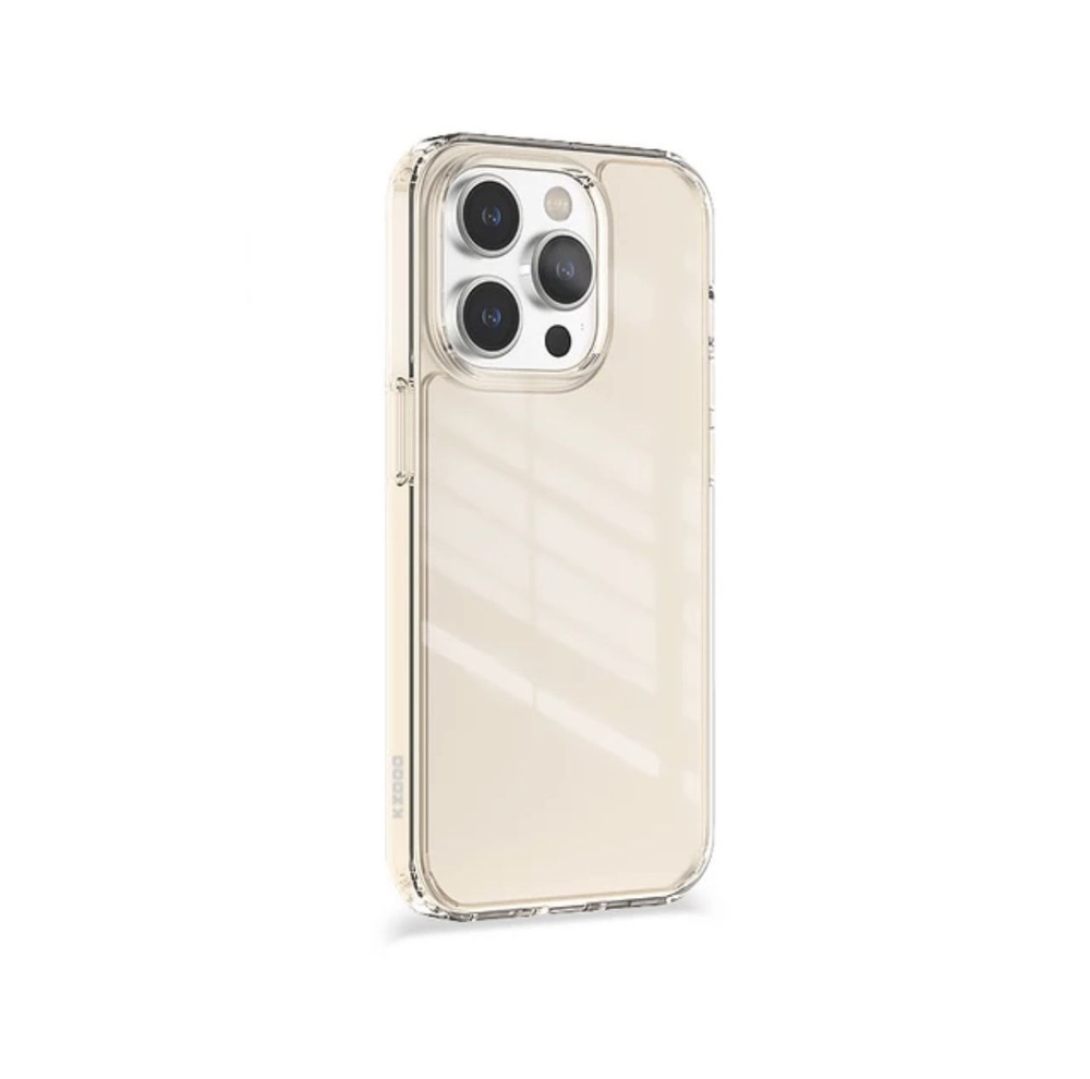 Прозрачный чехол KZDoo GUARDIAN для IPhone 14 Pro (6.1) Clear Case из Поликарбоната с золотым оттенком #1