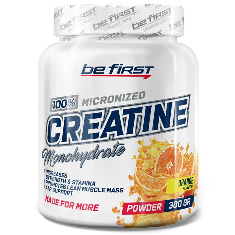 Be First Creatine powder (300 гр.) Апельсин #1