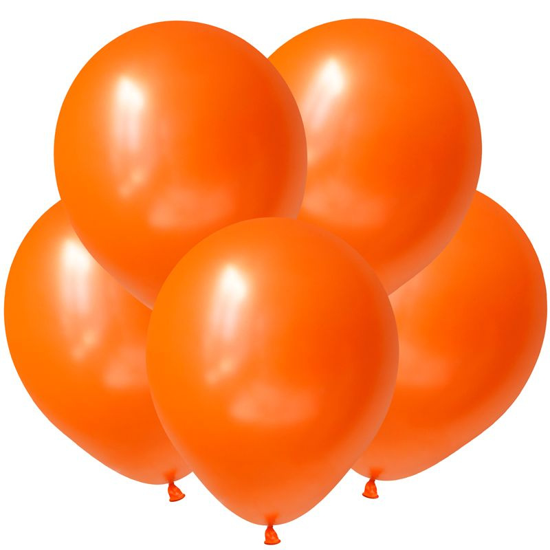 Набор воздушных шаров/Оранжевый, Металл / Orange /30 см/100 шт.  #1