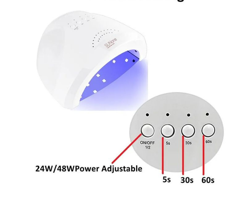 SuNOne Лампа для сушки гель лака и полигеля LED/UV 48W #1