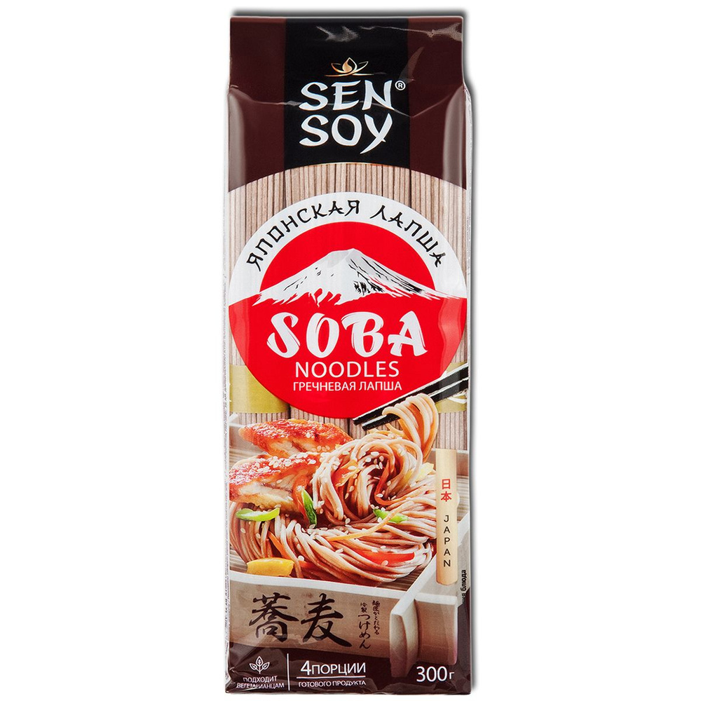 SenSoy лапша гречневая соба SOBA, 300 г, 1 шт. - купить с доставкой по ...