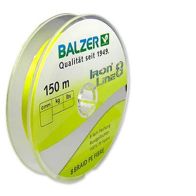 Плетеный шнур для рыбалки BALZER 0,16 Iron Line PE 8x 150м 0.16мм 11.6кг Yellow  #1