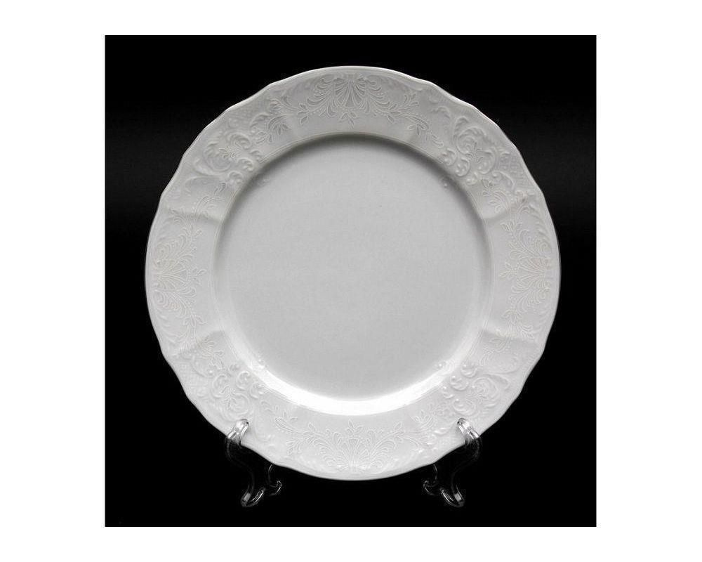 Тарелка "белый", 1 шт, Фарфор, диаметр 25 см #1