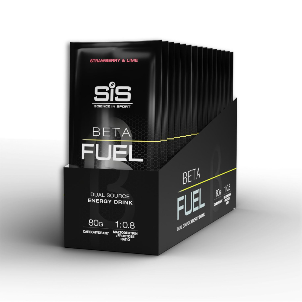 SIS BETA FUEL вкус Клубника Лайм, 15x82 г., высокоуглеводный изотонический напиток с электролитами  #1