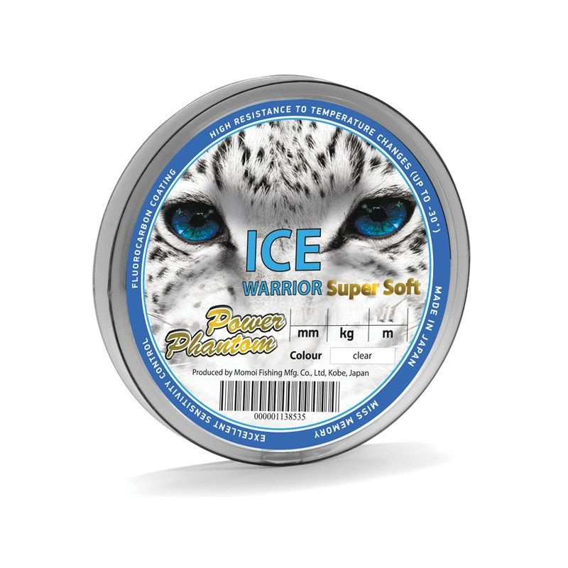 Леска Power Phantom Ice Warrior SUPER SOFT CLEAR 0,20mm, 4,0kg 30m 1 штука #1