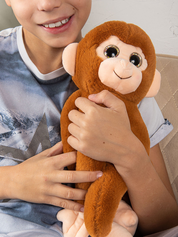 Мягкая игрушка обезьянка коричневая МЕГА-КРЕАТИВ #1