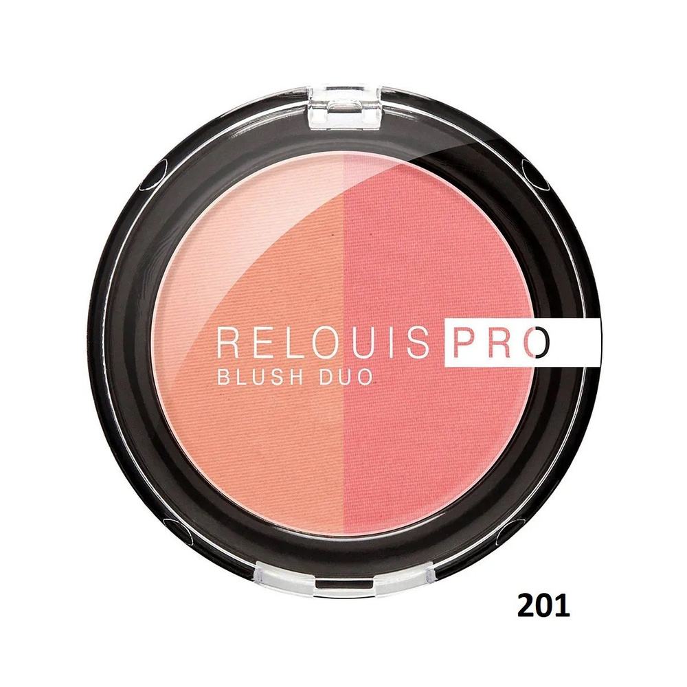 RELOUIS Румяна компактные PRO BLUSH DUO тон 201 #1