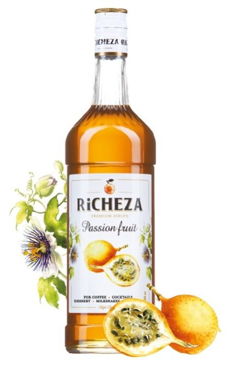 Сироп RICHEZA Маракуйя для кофе, коктейлей, десертов, лимонада и мороженого, 1 л  #1