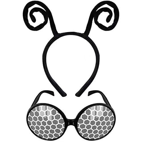 Карнавальный набор мухи/ободок насекомого/ ободок пчелы/карнавальные очки  #1