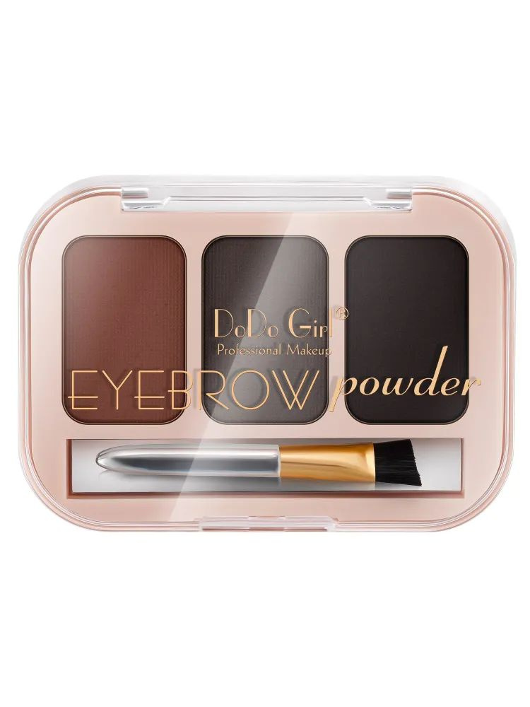 Тени для бровей Eyebrow powder 3 цвета #1