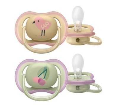 Соска-пустышка силиконовая Philips Avent ultra air SCF085/13 с футляром для хранения и стерилизации, #1