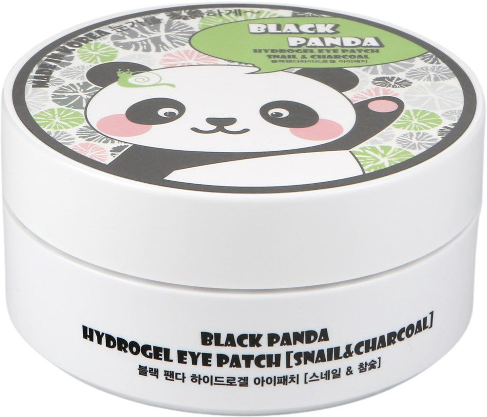 Патчи для кожи вокруг глаз S+MIRACLE Black Panda с муцином улитки, 30пар - 1 шт.  #1