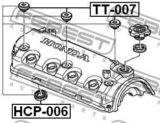 Febest Наконечник свечной, арт. HCP-006, 1 шт. #1