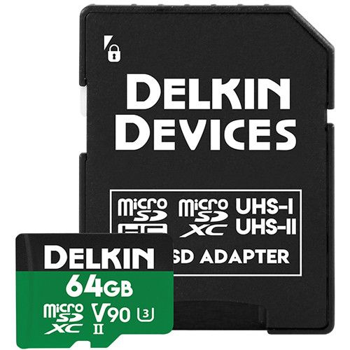 Карта памяти DELKIN POWER 64GB MicroSD 2000X UHS-II V90 Card #1