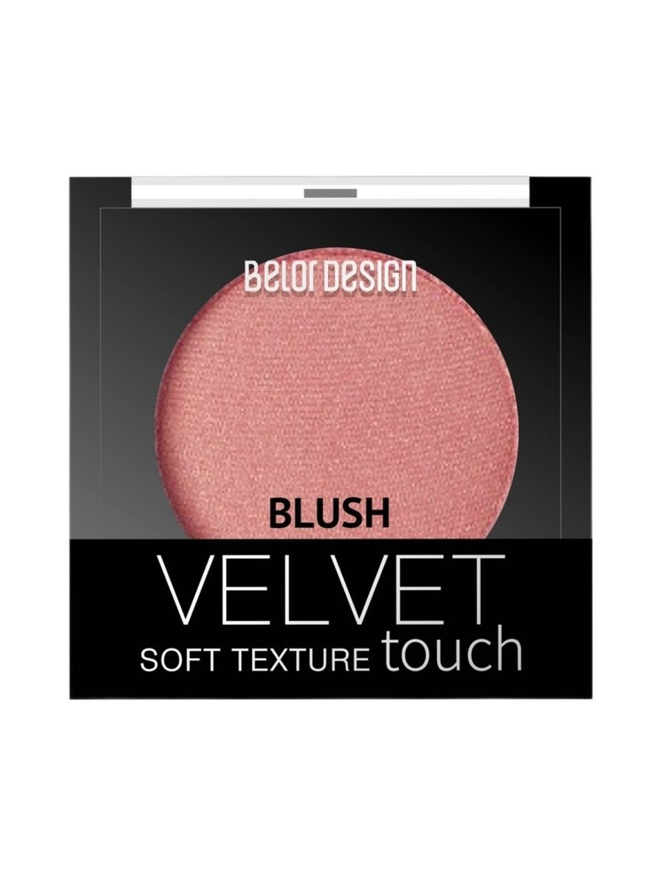 BELOR DESIGN Румяна для лица Velvet Touch, тон 105 3,6 г Бархатная роза  #1