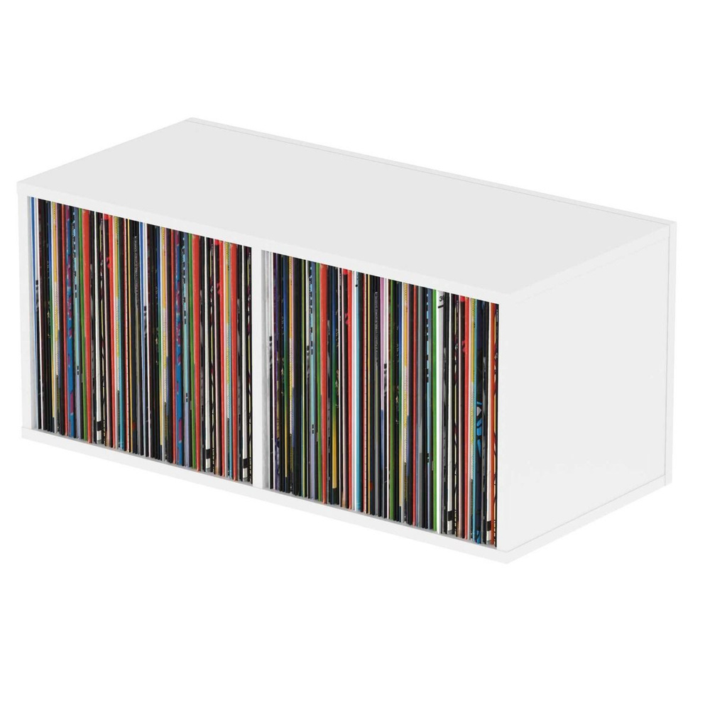 Glorious Record Box White 230 подставка, система хранения виниловых пластинок 230 шт., цвет белый  #1