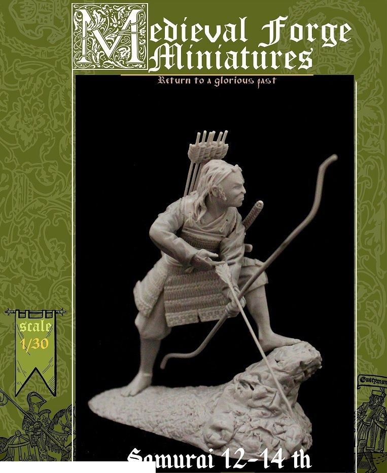 Medieval Forge Miniatures B-54-030 Фигура Самурай 12-14 века 54мм #1