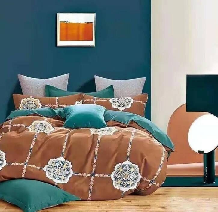 Home Textile Комплект постельного белья, Сатин, Евро, наволочки 50x70, 70x70  #1