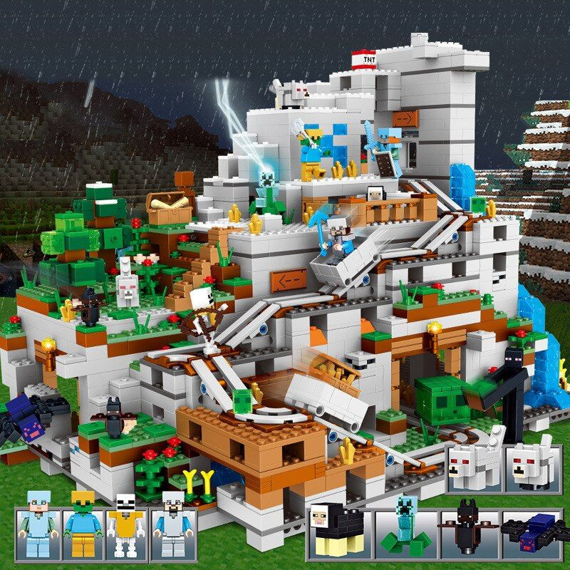 Конструктор Minecraft набор "Горная Пещера" 2688 деталей / 15 фигурок  #1
