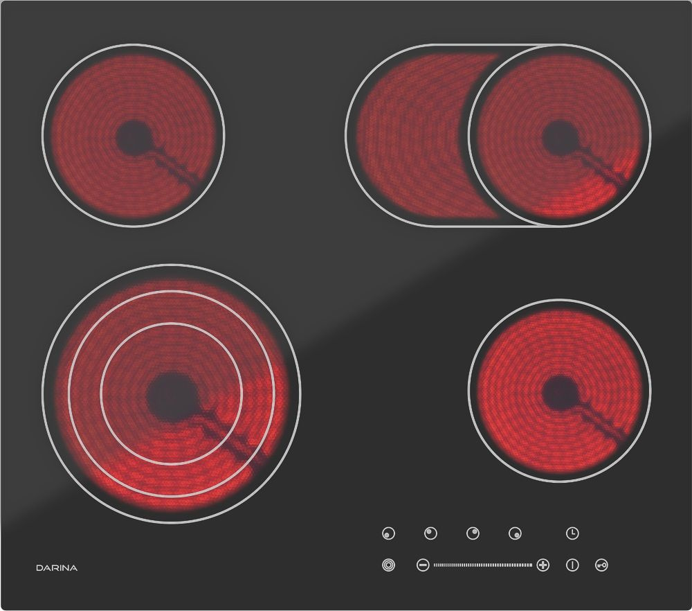 Электрическая варочная панель DARINA 4P E329 B, черный #1