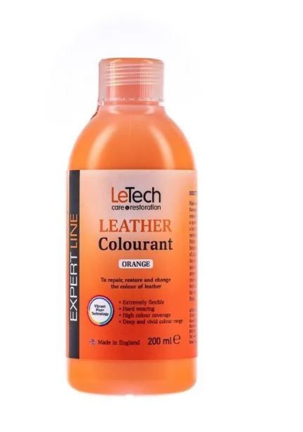 LeTech Expert Line Краска для кожи (Leather Colourant) Orange, 200мл #1