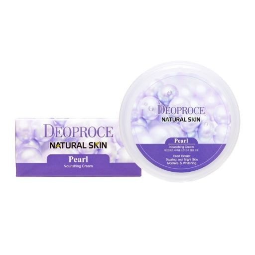 DEOPROCE NATURAL SKIN NOURISHING CREAM PEARL Питательный крем для лица и тела с экстрактом жемчуга 100г #1