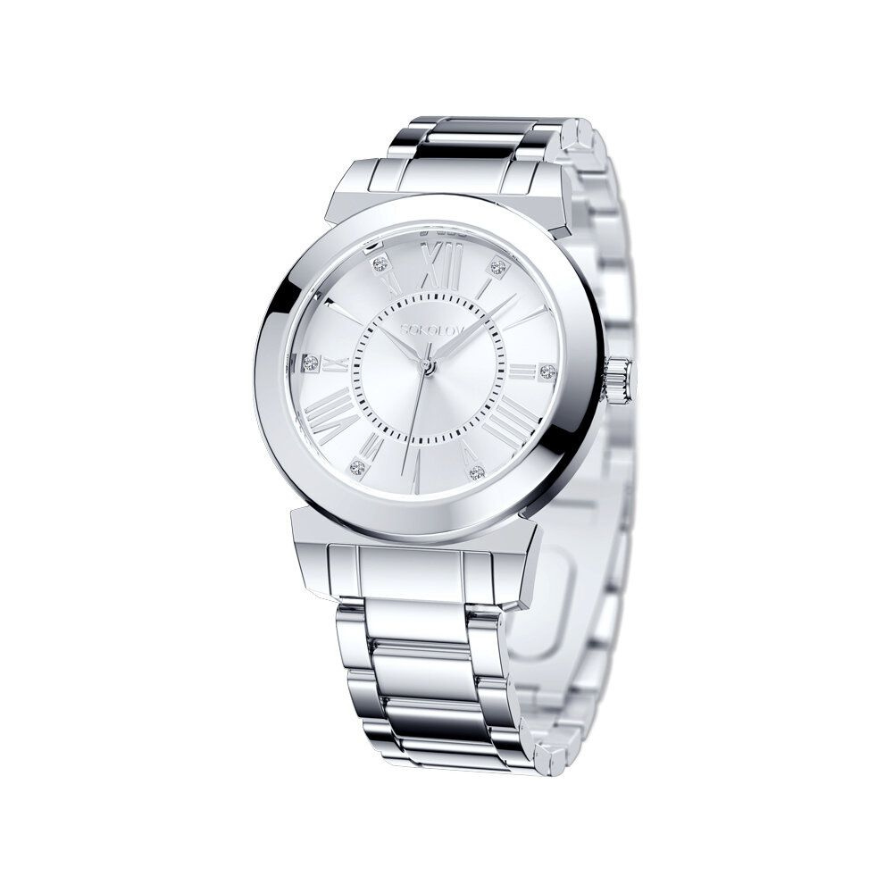 Женские стальные наручные часы SOKOLOV на браслете, 602.71.00.600.01.01.2  #1