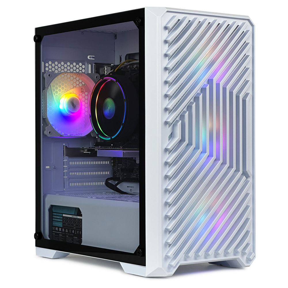 Robotcomp Системный блок Старт V3 White (Intel Core i3-10100F, RAM 8 ГБ, SSD 480 ГБ, NVIDIA GeForce GT #1